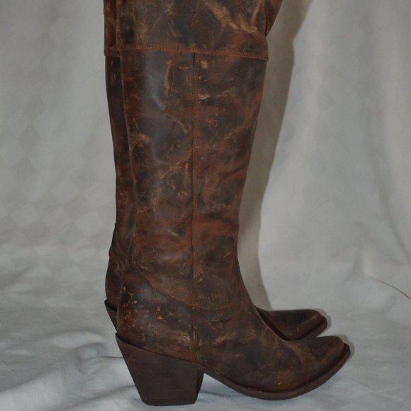 Old Gringo Brown Leather Boots - Picture 6 of 12